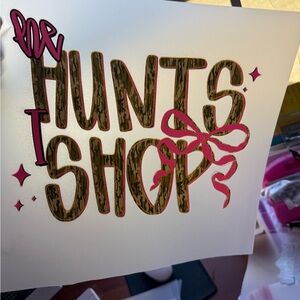 Brown and Pink Graphic Print